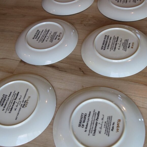 The Danbury Mint Underwater Paradise Robert Lyn Nelson collector plates set of 6 - Picture 5 of 7